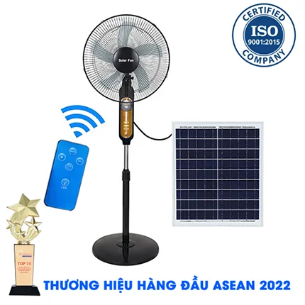 Quạt Năng Lượng Mặt Trời 25W Điều Khiển Từ Xa