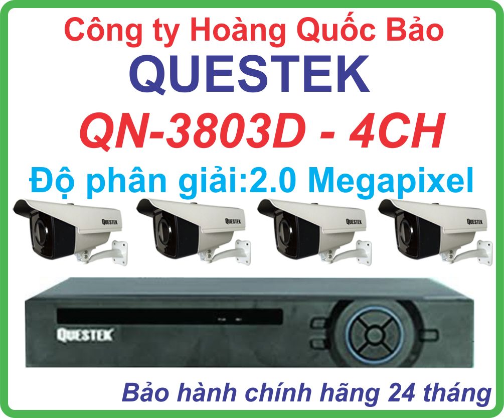 Hệ Thống 4 Camera Khuyến Mãi QUESTEK QN-3803D-04CH