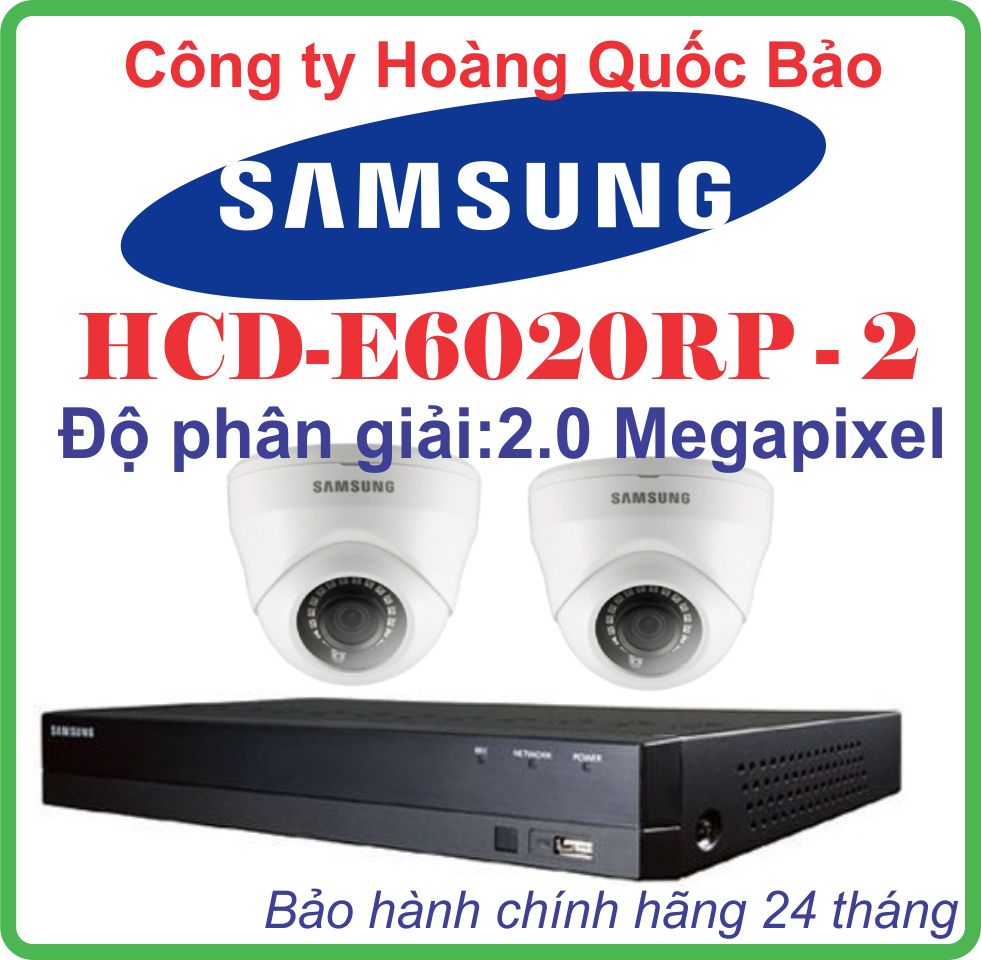 Hệ Thống 2 Camera Khuyến Mãi SAMSUNG HCD-E6020RP -2CH