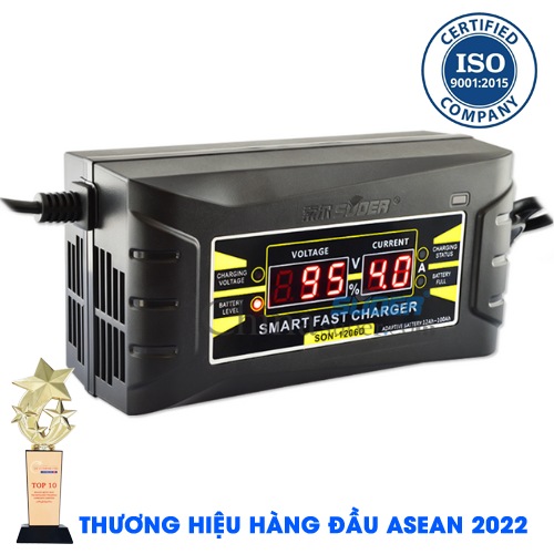 SUOER SON-1206D Bộ Sạc Bình Ắc Quy 12V 6A Có Màn Hình Hiển Thị [Chính Hãng]