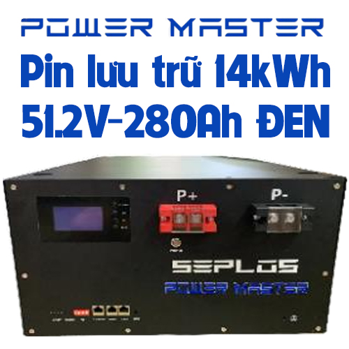 Pin lưu trữ Power Master 51.2V-280Ah ĐEN