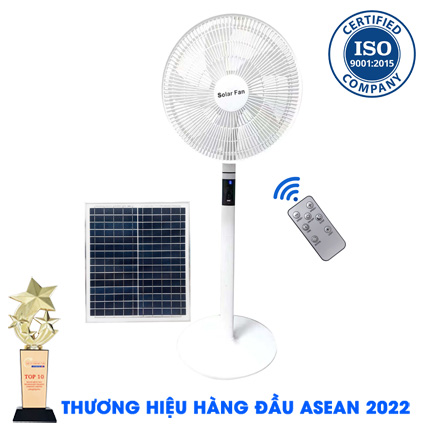 Quạt 25W - Quạt Năng Lượng Mặt Trời 12V Điều Khiển Từ Xa JD T919