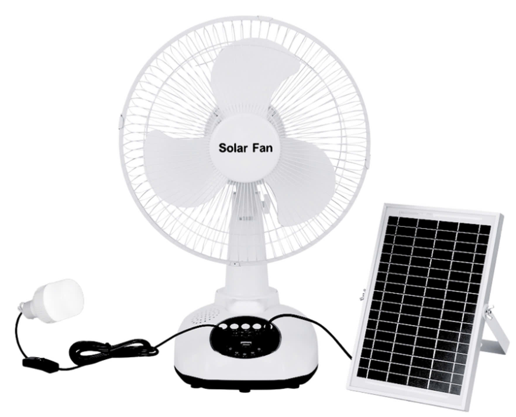 Quạt Năng Lượng Mặt Trời 12W Chính Hãng